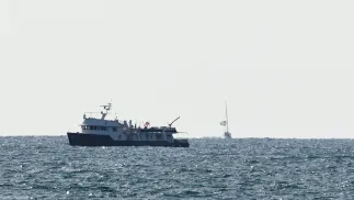 Zatrzymanie Flotylli Sumud. Fot. PAP/EPA/ATEF SAFADI