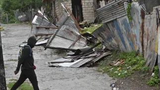 Zniszczenia spowodowane przez huragan na Jamajcie, fot. PAP/EPA/EFE/Rudolph Brown