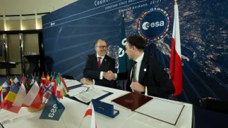 W Bremie podpisano list intencyjny w sprawie budowy ośrodka Europejskiej Agencji Kosmicznej w Polsce Fot. X/@AschbacherJosef