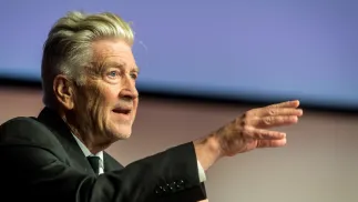 Amerykański reżyser, producent i scenarzysta filmowy oraz muzyk David Lynch. Fot. PAP/Tytus Żmijewski