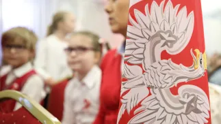    „Szkoła do hymnu” to kontynuacja akcji, która rozpoczęła się w 2018 r.  pod hasłem „Rekord dla Niepodległej”. Fot. PAP/	Leszek Szymański (zdjęcie ilustracyjne)
