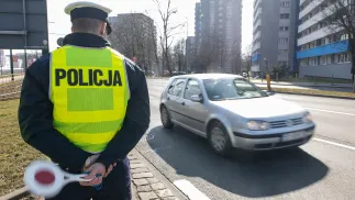 Policja drogowa Fot. PAP/Zbigniew Meissner