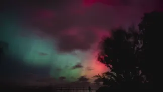 Zorza polarna, zdjęcie ilustracyjne. Fot. PAP/EPA/Mads Claus Rasmussen