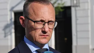 Rzecznik prezydenta Rafał Leśkiewicz. Fot. PAP/	Albert Zawada