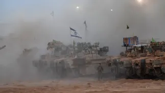 Izraelska armia, fot. PAP/EPA/ATEF SAFADI