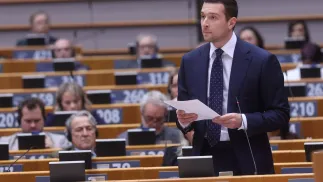 Jordan Bardella, fot. PAP/EPA/OLIVIER HOSLET