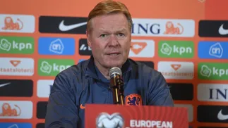 Trener reprezentacji Holandii Ronald Koeman. Fot. PAP/Piotr Nowak