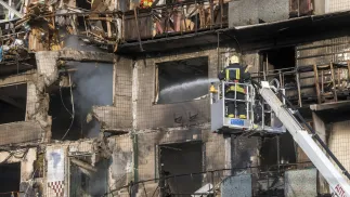 Zniszczenia w Ukrainie. Fot. PAP/EPA/MAXYM MARUSENKO