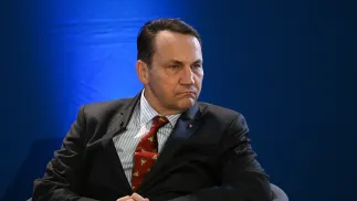 Wicepremier, minister spraw zagranicznych Radosław Sikorski. Fot. PAP/Marcin Bielecki