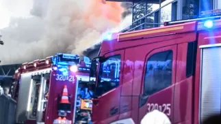 Akcja gaszenia pożaru (zdjęcie ilustracyjne) Fot. PAP/Art Service