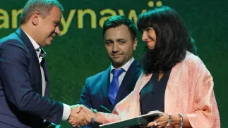 Zwyciężczyni w kategorii "AUDIO" Anna Dudzińska. Fot. PAP/Paweł Supernak