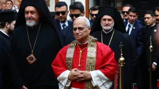 Wizyta papieża Leona XIV w Turcji Fot. PAP/EPA/TOLGA BOZOGLU