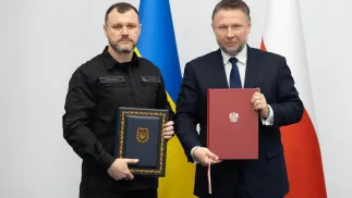 Ігор Клименко та Марцін Кєрвінський. Fot. Ministerstwo Spraw Wewnętrznych i Administracji