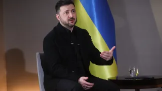 Wołodymyr Zełenski Fot. PAP/Leszek Szymański