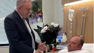 Premier Australii Anthony Albanese i Ahmed al-Ahmed. Fot. Instagram/albomp