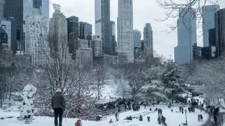Zaśnieżony Nowy Jork Fot. PAP/EPA/OLGA FEDOROVA
