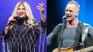 Beata Kozidrak i Sting. Fot. PAP/ Grzegorz Michałowski/Jarek Praszkiewicz