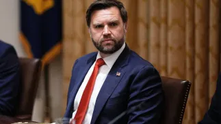 Wiceprezydent USA J.D. Vance. Fot. PAP/EPA/AARON SCHWARTZ / POOL