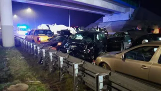 Wskutek zdarzenia 12 osób przewieziono do szpitali. Fot. Policja Lubelska/X