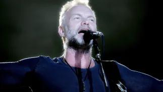 Sting. Koncert The Police w Nowym Jorku, rok 2008. Fot. PAP/EPA/PETER FOLEY