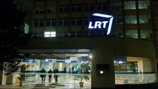 Siedziba Litewskiej Telewizji , fot. PAP/Wojciech Pacewicz