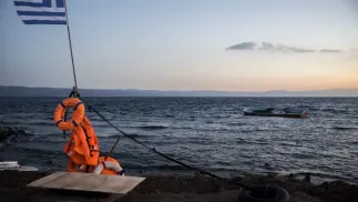 Wybrzeże wyspy Lesbos, zdjęcie ilustracyjne, fot. PAP/EPA/MTI/ZOLTAN BALOGH