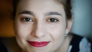 Uśmiechnięta twarz kobieca. Fot. PAP/Jacek Turczyk