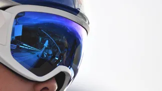 Skoczek narciarski na skoczni w Oberstdorfie Fot. PAP/EPA/PHILIPP GUELLAND