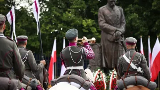 Pomnik Józefa Piłsudskiego w Warszawie. Fot. PAP/	Leszek Szymański