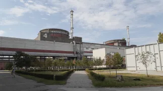 Запорожская АЭС. Fot. PAP/EPA/YURI KOCHETKOV