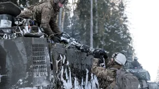 Brytyjskie wojsko. Fot. PAP/EPA/VALDA KALNINA