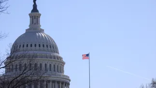 Капитолий США. Штаб-квартира Конгресса США в Вашингтоне. Fot. PAP/Leszek Szymański