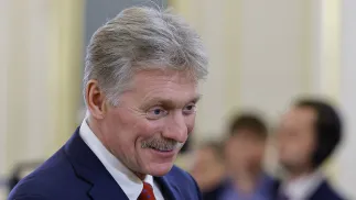 Речник Кремля Дмітрій Пєсков. Fot. PAP/EPA/EVGENIA NOVOZHENINA / POOL