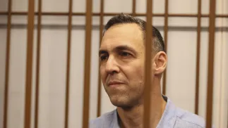 Французский исследователь Лоран Винатье. fot. PAP/EPA/	MAXIM SHIPENKOV