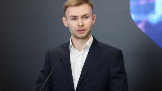 Kierownik CERT Polska Marcin Dudek. Fot. PAP/Albert Zawada