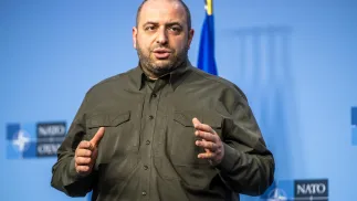 Sekretarz Rady Bezpieczeństwa Narodowego i Obrony Ukrainy Rustem Umierow. Fot. PAP/Wiktor Dąbkowski