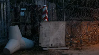 Przejście graniczne z Białorusią Fot. PAP/Artur Reszko