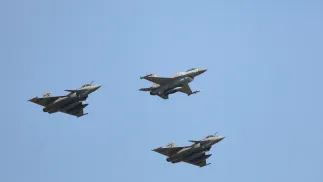 Myśliwce F-16 (zdjęcie ilustracyjne) Fot. PAP/Rafał Guz