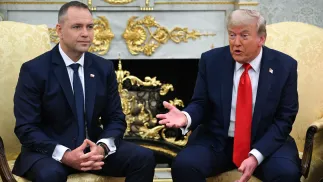 Karol Nawrocki i Donald Trump Fot. PAP/Radek Pietruszka