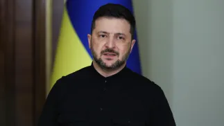 Wołodymyr Zełenski. Fot. PAP/Viktor Kovalchuk