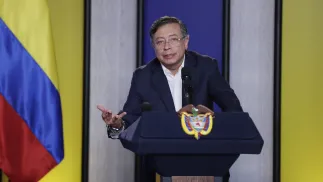 Prezydent Kolumbii Gustavo Petro, fot. PAP/EPA/EFE/Carlos Ortega