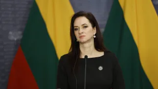 Inga Ruginiene Fot. PAP/EPA/TOMS KALNINS