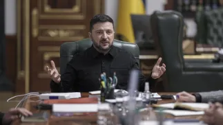 Президент України Володимир Зеленський. Fot. PAP/EPA/STRINGER