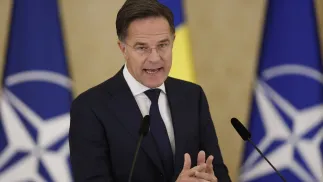Sekretarz generalny NATO Mark Rutte. Fot. PAP/	ROBERT GHEMENT