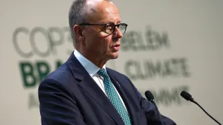 Kanclerz Niemiec Friedrich Merz. Fot. PAP/EPA/ANDRE COELHO 