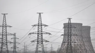 Ukraińska sieć energetyczna (zdjęcie ilustracyjne). Fot. EPA/SERGEY KOZLOV