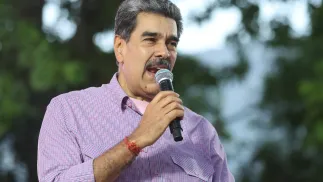 Prezydent Wenezueli Nicolas Maduro. Fot. PAP/EPA/MIGUEL GUTIERREZ