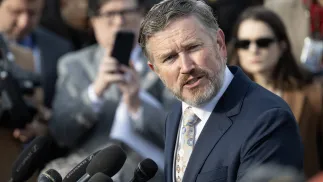 Thomas Massie, republikański kongresmen, fot. PAP/EPA/LUKE JOHNSON