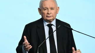 Jarosław Kaczyński. Fot. PAP/Radek Pietruszka