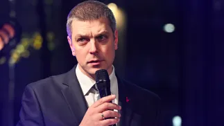 P.o. dyrektora Instytutu Pileckiego Karol Madaj. Fot. PAP/Radek Pietruszka